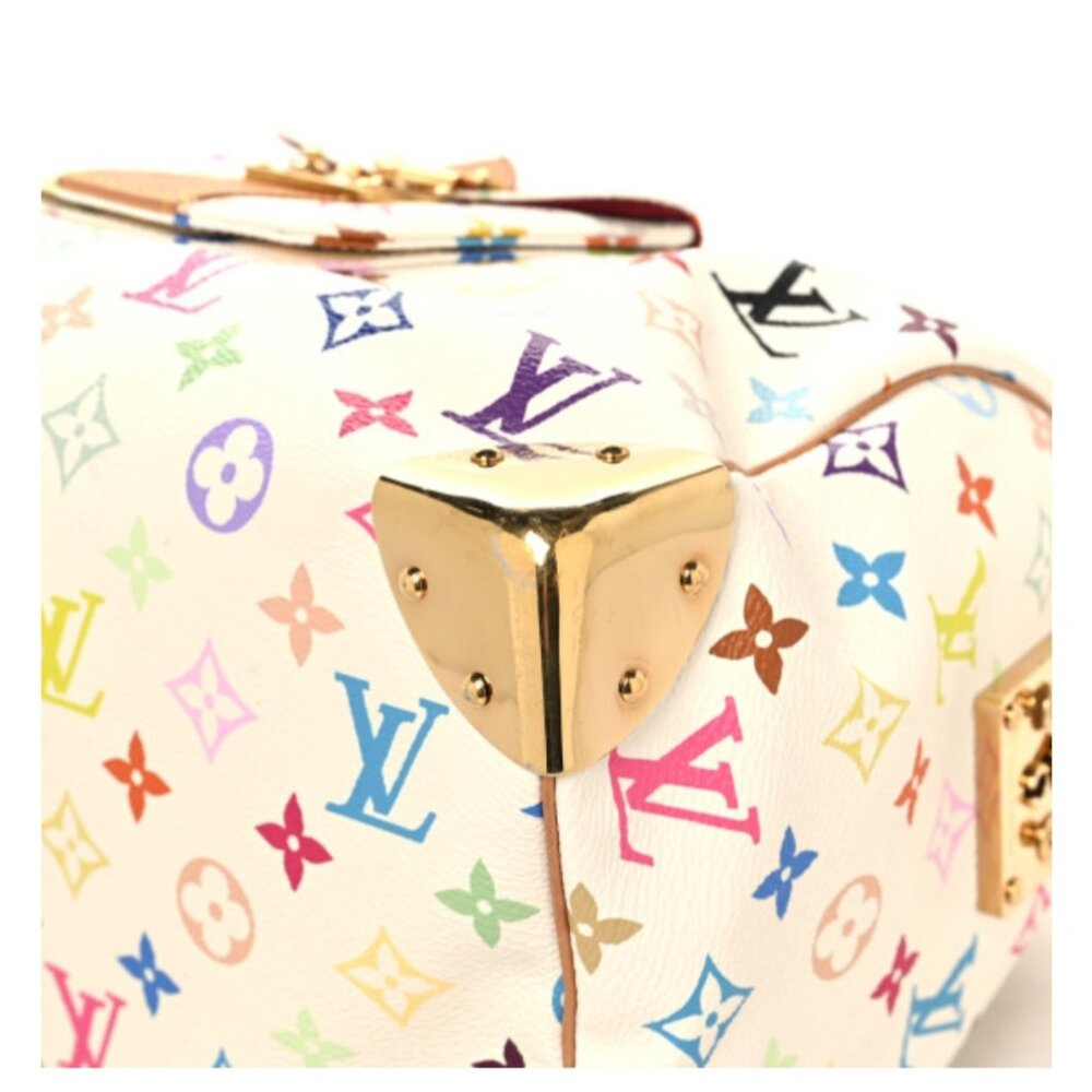 Louis Vuitton Multi Color Monogram Speedy 30 White - Picture 4 of 14